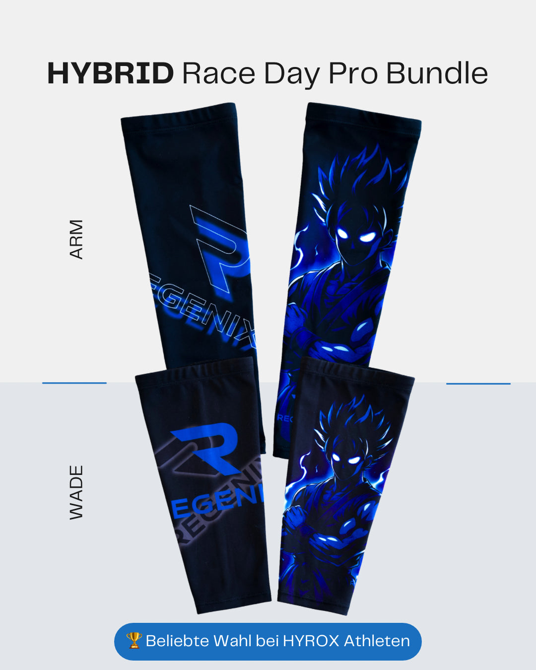 HYBRID Race Day Pro Bundle „Shadow“ - Arme & Waden